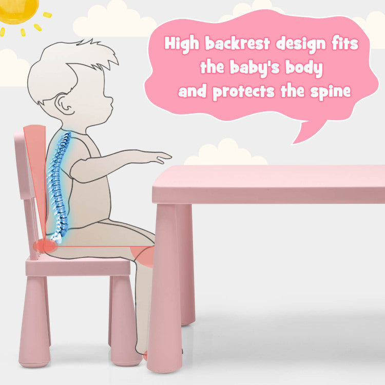 2-in-1 Kids Furniture Set: Twin Bed Frame & 3-Piece Activity Play Table and Chair Set