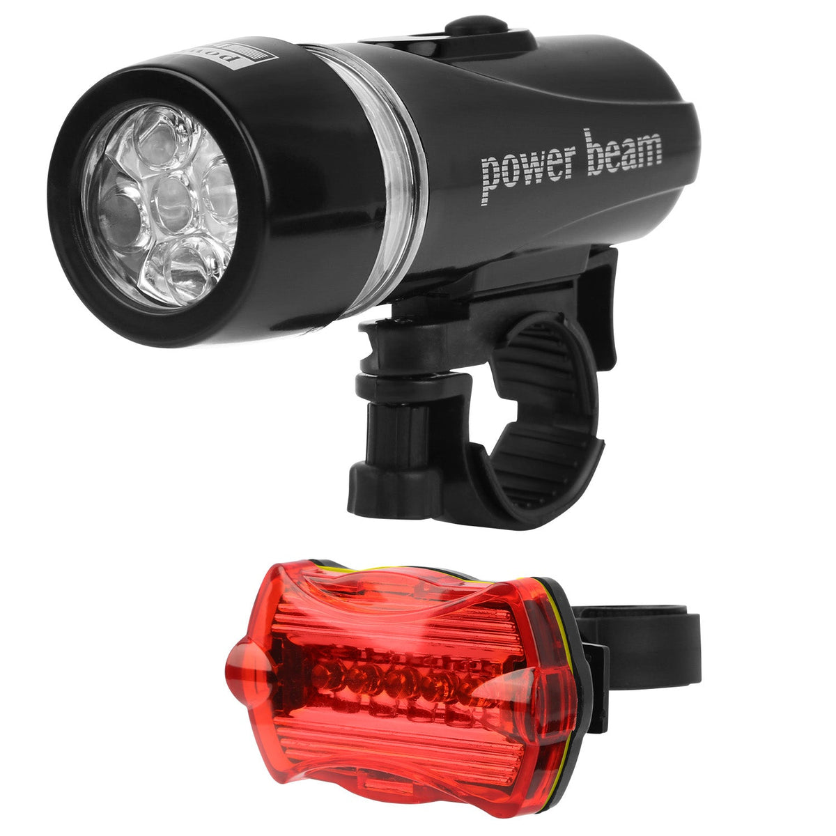 Universal Front Rear Bike Light Set IPX5 Water-Resistant Bike Headlight Taillight Tool-Free Mounting Quick Release