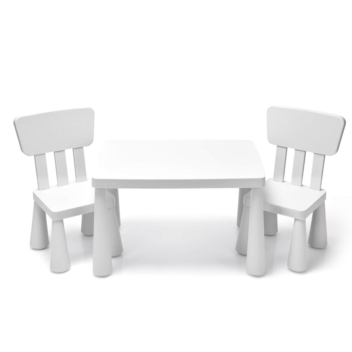 Outdoor Wooden Kids Picnic Table with Removable Umbrella and Cushions
