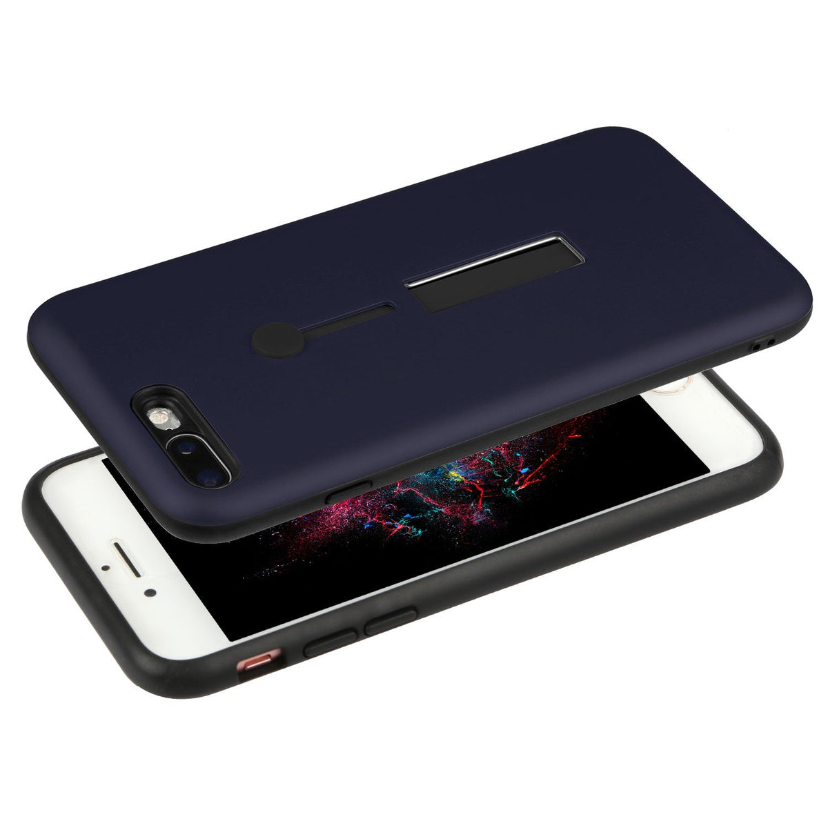 Rugged Slim Snap-on iPhone 8 Plus Case with Stand