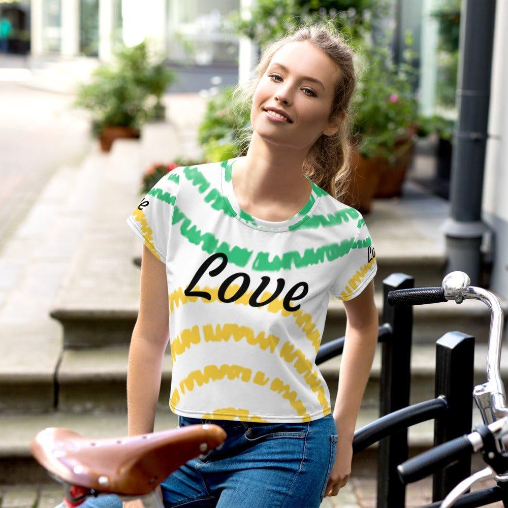 All-Over Print Crop Tee - LiveKreation.com