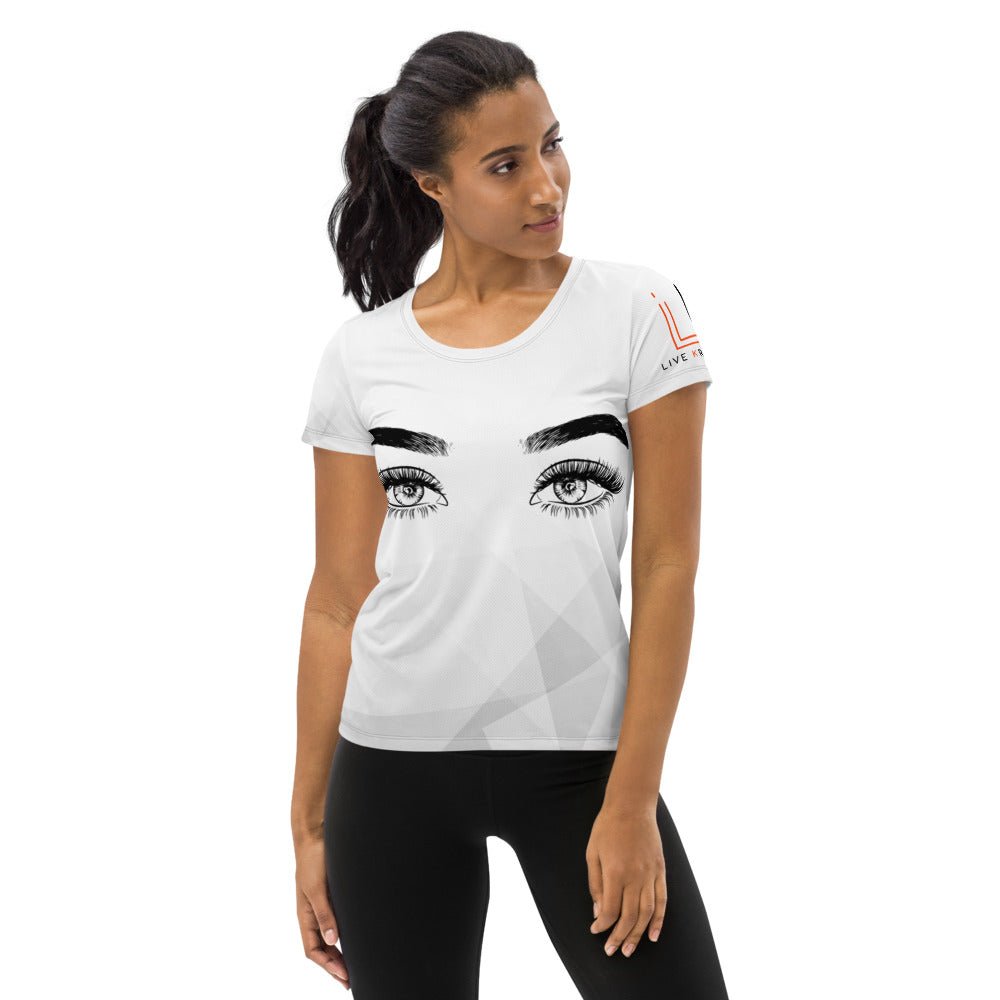 All-Over Print Women's Athletic T-shirt - LiveKreation.com