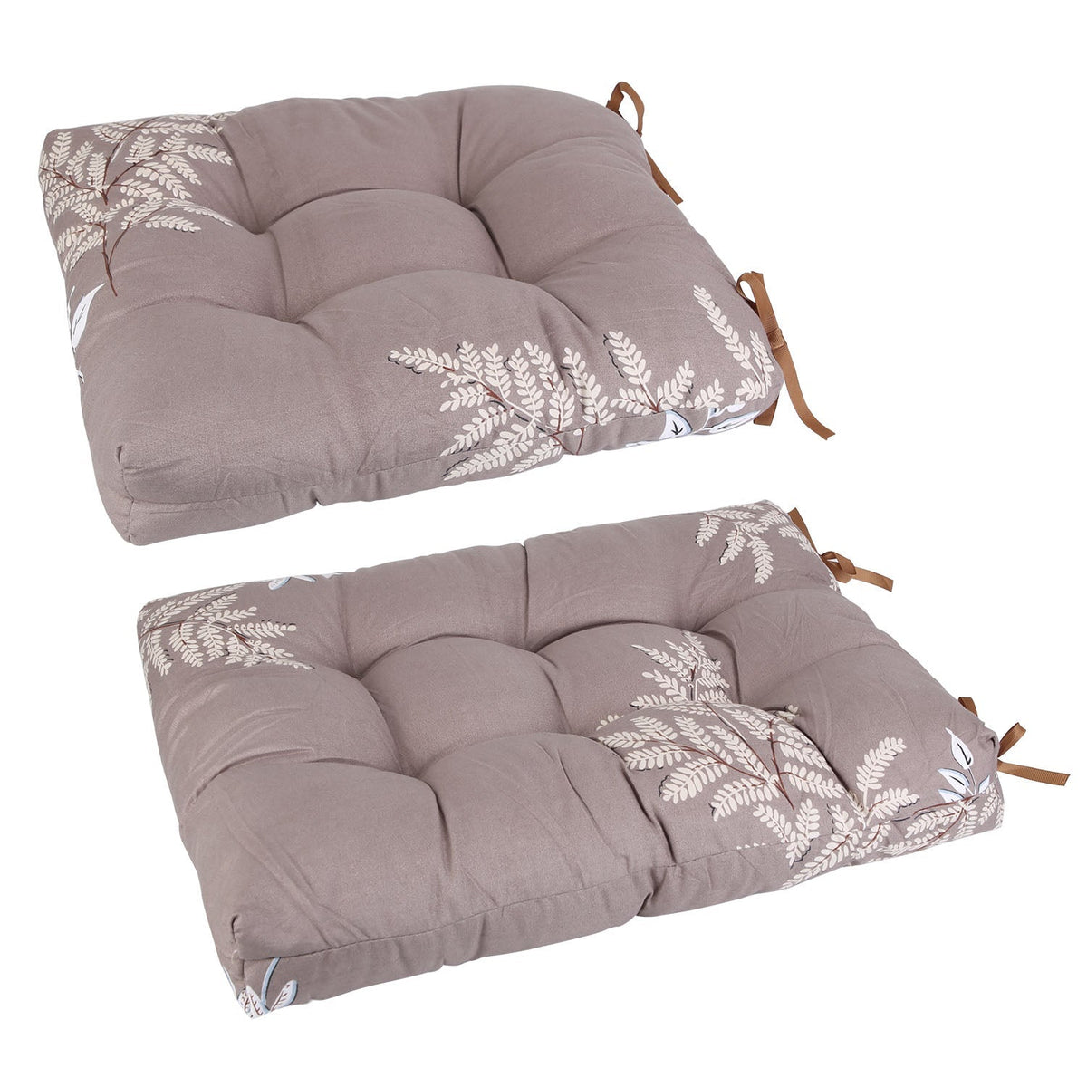 2Pcs Rocking Chair Cushion Upper And Lower Back And Seat Sets with Non-Slip Ties Polyester Fiber Filling Comfortable for Indoor Home Office Car