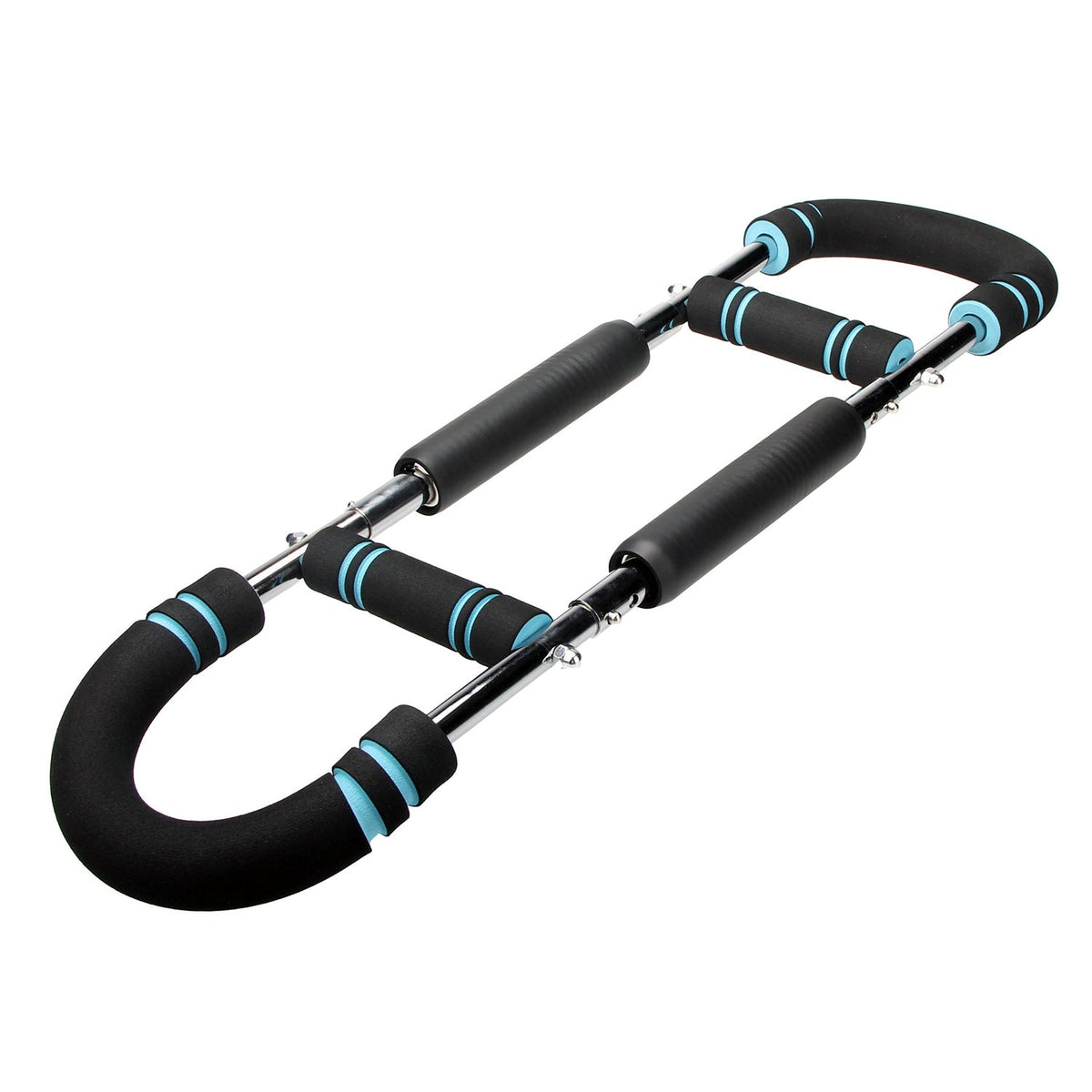 Adjustable Twister Arm Exerciser Spring Workout Bar Strength Enhancer for Men with 3 Resistance Levels 66-110LBS Chest Biceps Triceps Thighs Back Work