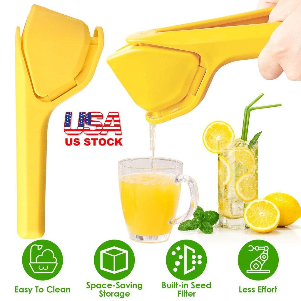 Manual Lemon Squeezer Fold Flat Design Effortless Hand Lemon Juicer Squeezer Manual Citrus Juicer with Sideways Pivot Increase Leverage Reduce Effort