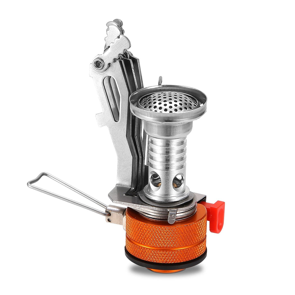 Ultralight Camping Stoves Portable Backpacking Hiking Stoves w/ Piezo Ignition