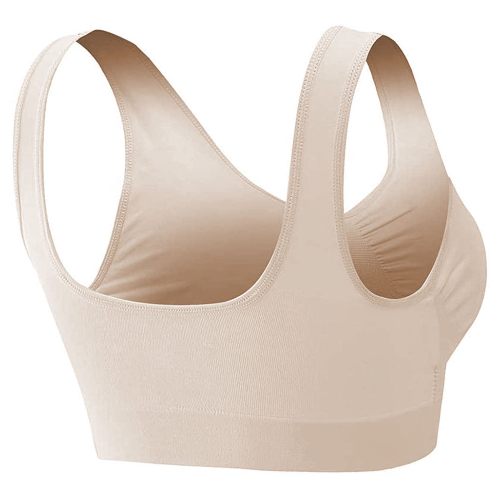 3 Pack Sport Bras For Women Seamless Wire-free Bra Light Support Tank Tops For Fitness Workout Sports Yoga Sleep Wearing