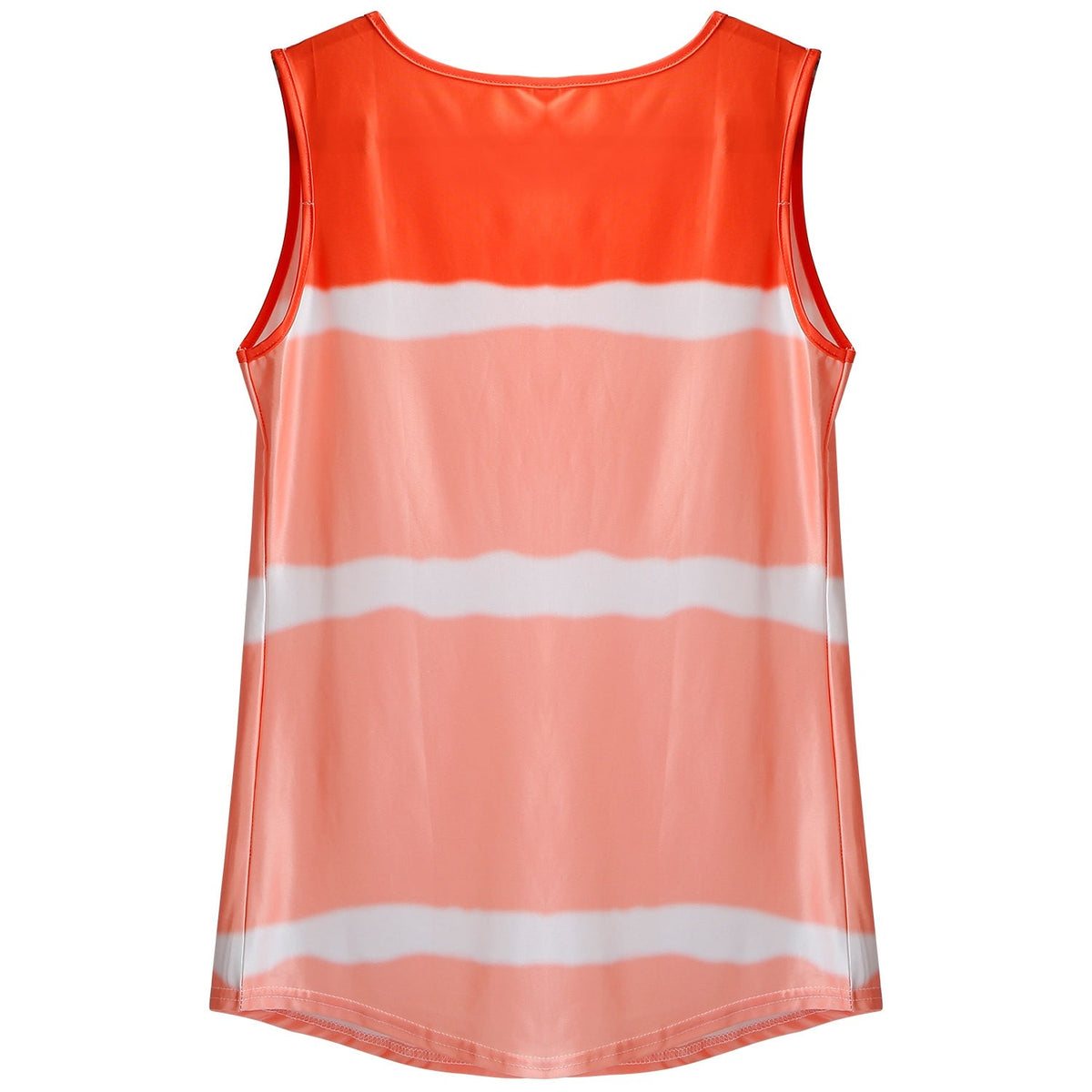 Women Tie-dye Sleeveless Tank Tops Summer Loose T Shirts Tops Button Down Shirts Vest Blouse Plus Size