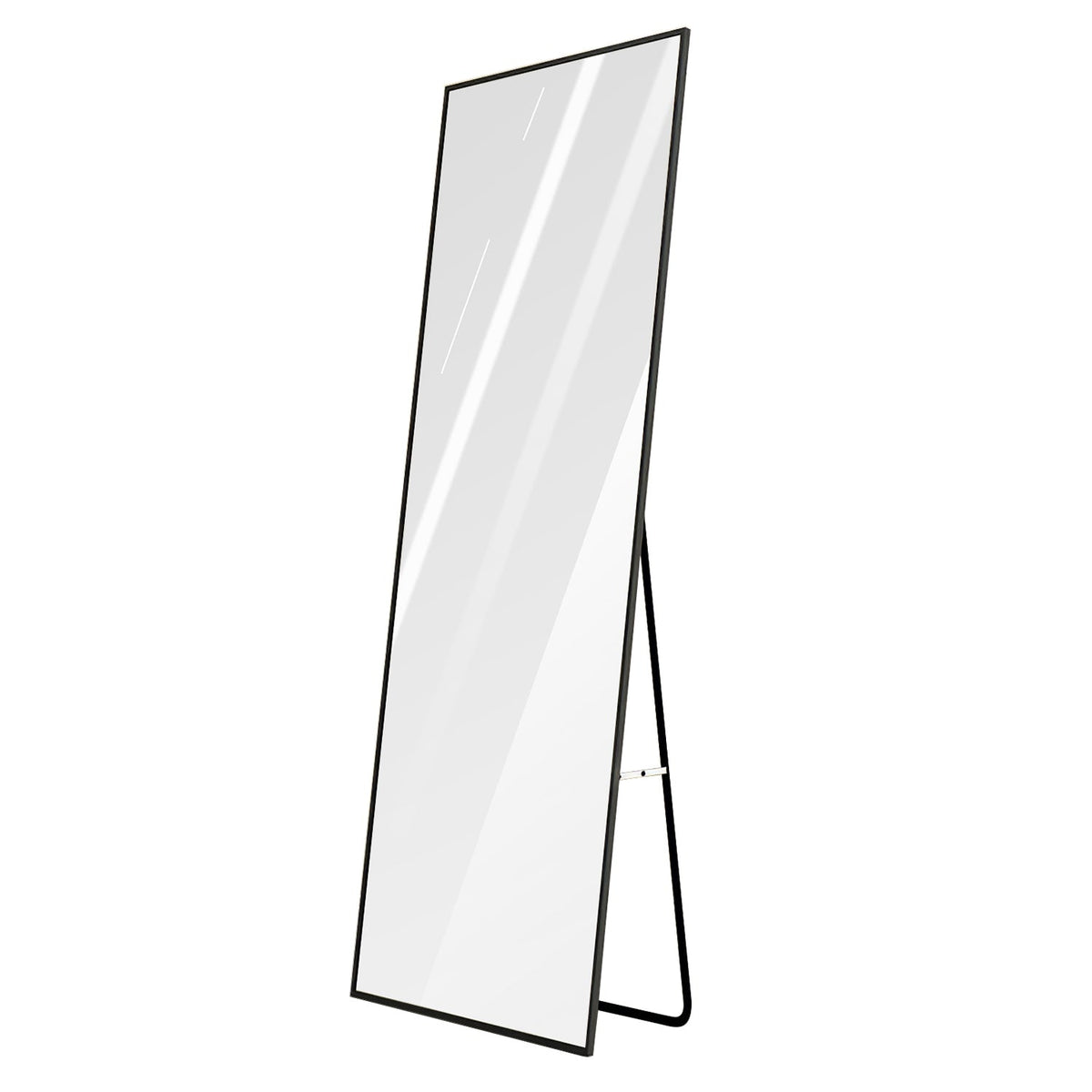 Full Length Mirror 63x18.9in Aluminum Alloy Wall Mirror Free Standing Floor Mirror Hanging Leaning Against Wall for Dressing Bedroom Living Room