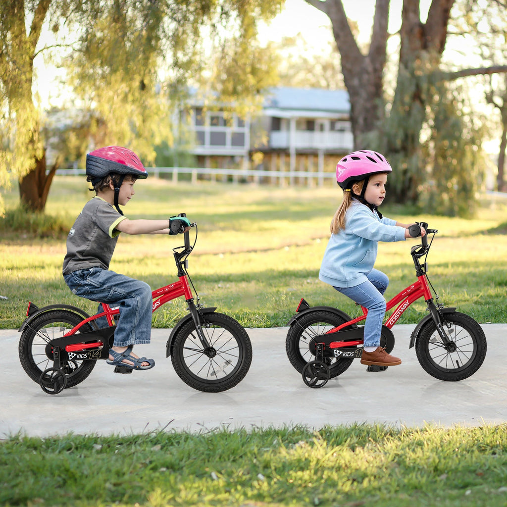 12 Inch Kids Bike Adjustable Bicycle with Reflectors and Bell for 3-4 Years Old