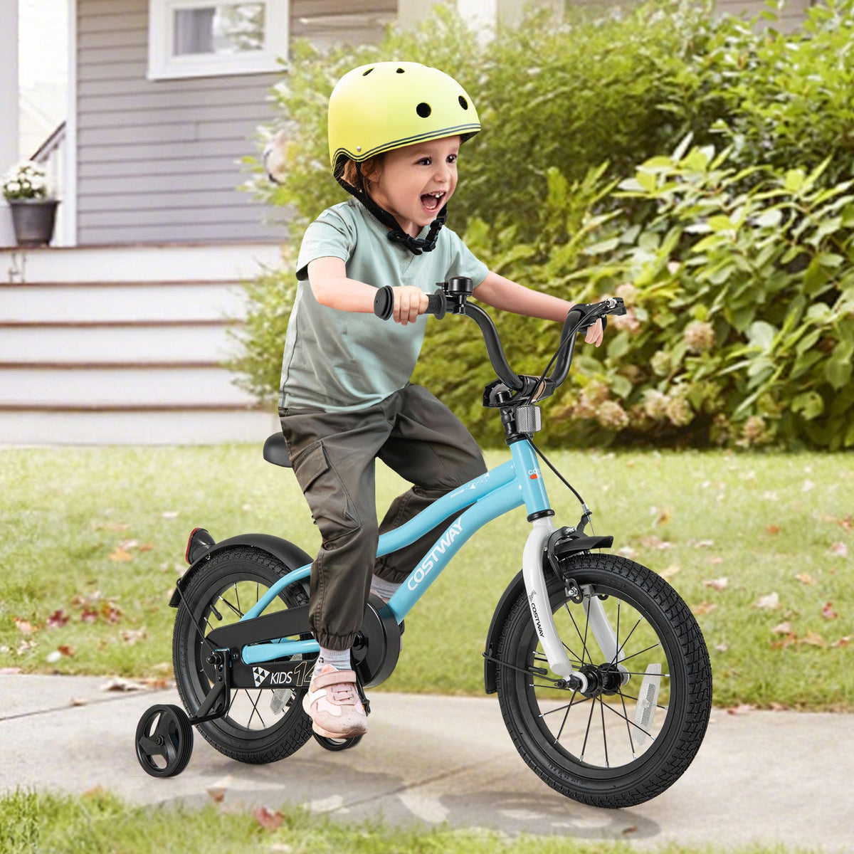 14-Inch Kids Bike for 3-5 Years Old Children Bicycle with Training Wheels