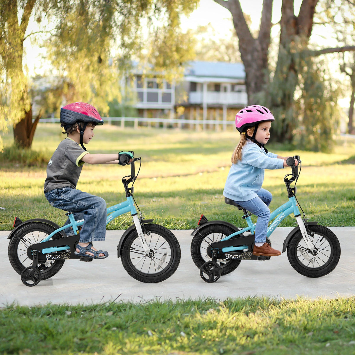 14-Inch Kids Bike for 3-5 Years Old Children Bicycle with Training Wheels