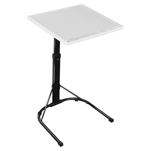 Folding Tray Table Portable Sofa TV Tray Laptop Desk C Side Adjustable Eating Dinner Coffee Table with 3 Adjustable Heights 3 Angles 55lbs Load Bearin