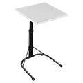 Folding Tray Table Portable Sofa TV Tray Laptop Desk C Side Adjustable Eating Dinner Coffee Table with 3 Adjustable Heights 3 Angles 55lbs Load Bearin