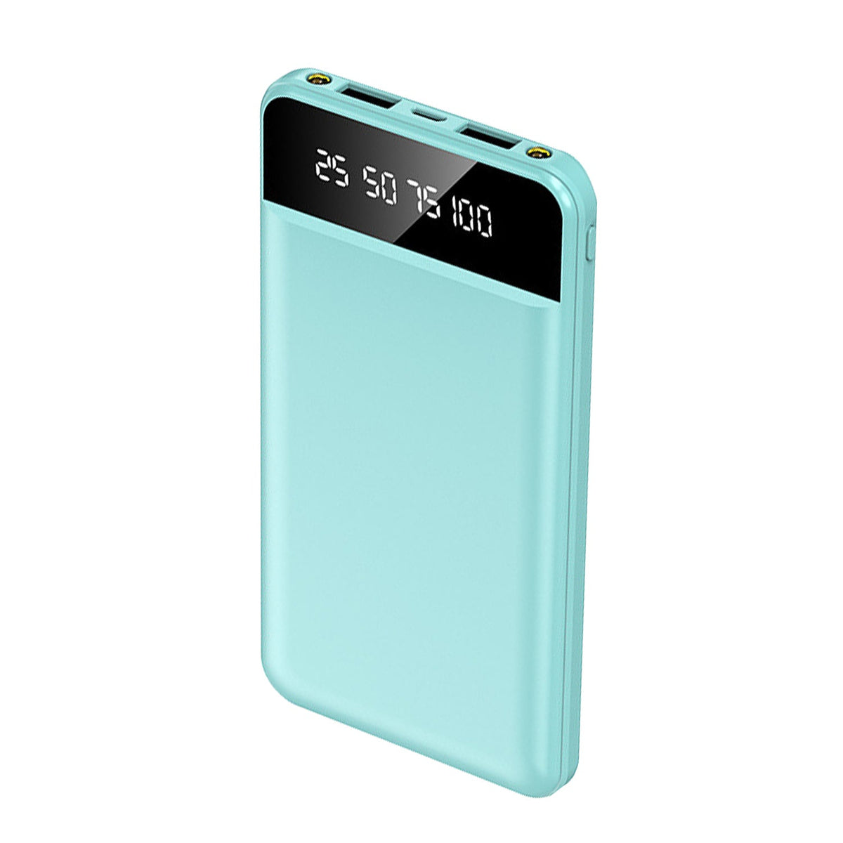 10000mAh Power Bank Portable Ultra Slim Charger External Battery Pack with 2 USB Output Ports Charging Cable LED Flashlight Compatible with IOSPhone 1