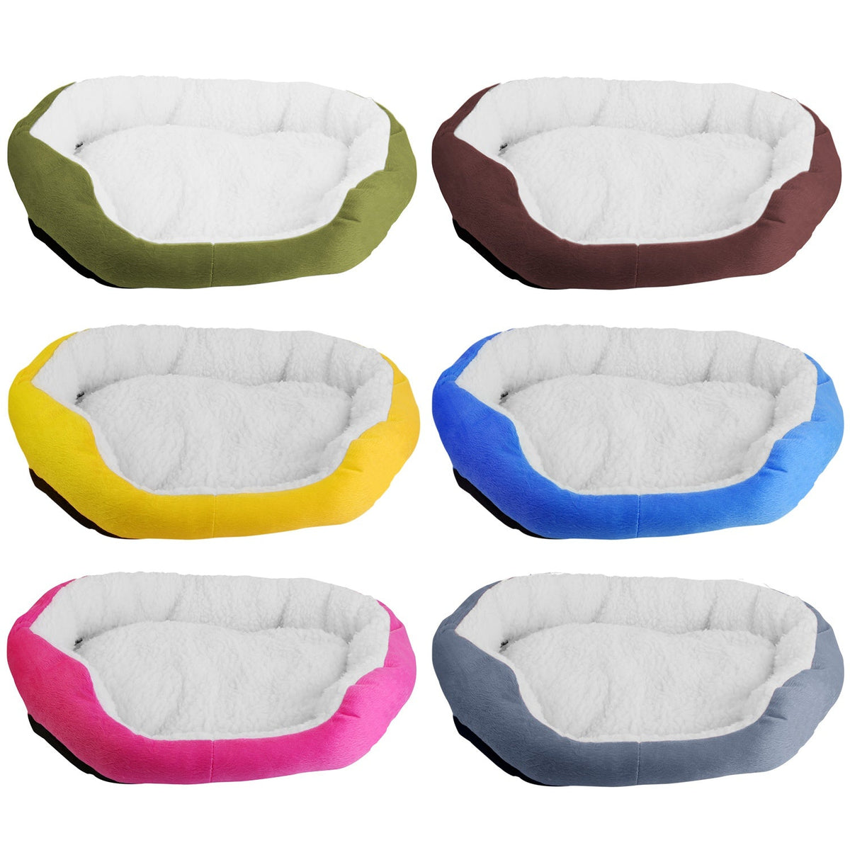 Pet Dog Bed Soft Warm Fleece Puppy Cat Bed Dog Cozy Nest Sofa Bed Cushion For S/M Dog