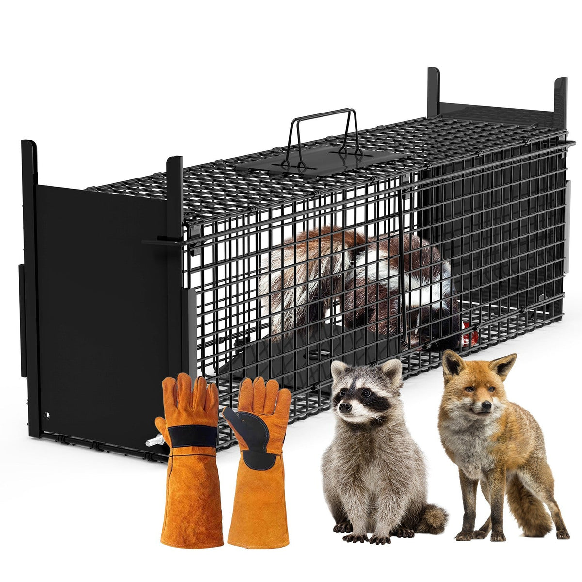 40in Live Animal Trap Cage - Humane Catch & Release