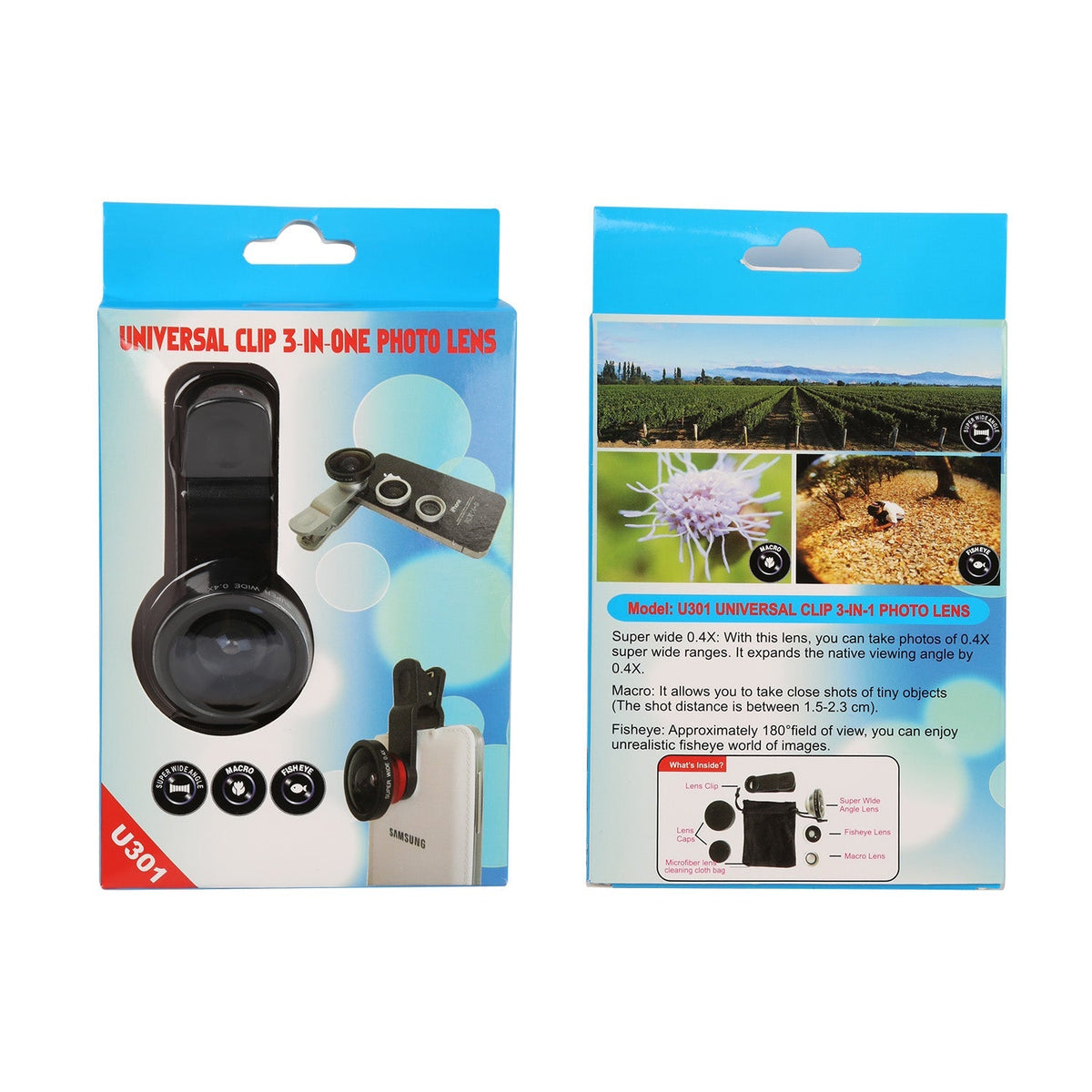 3-in-1 Universal Clip Photo Lens Kit