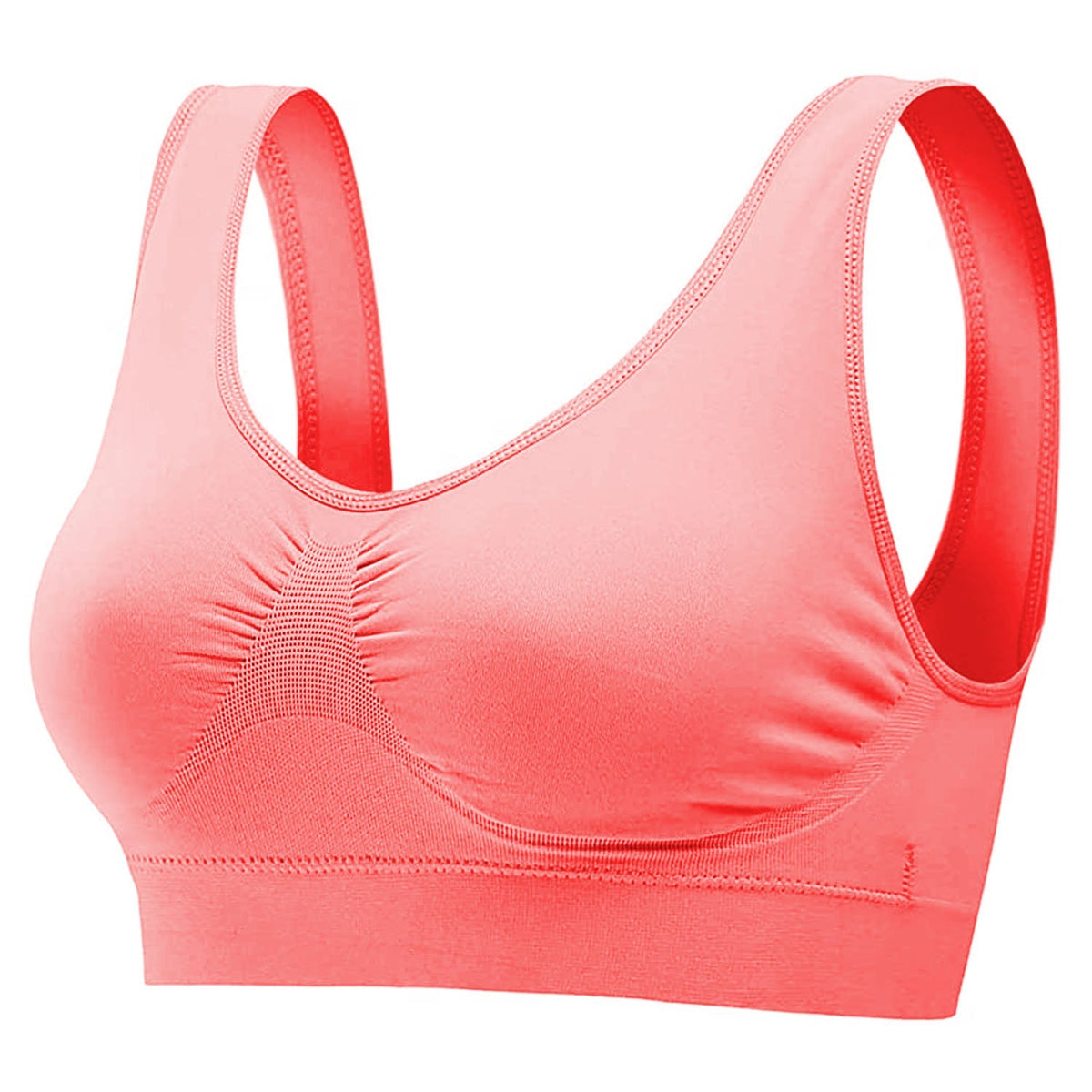 3 Pack Sport Bras For Women Seamless Wire-free Bra Light Support Tank Tops For Fitness Workout Sports Yoga Sleep Wearing