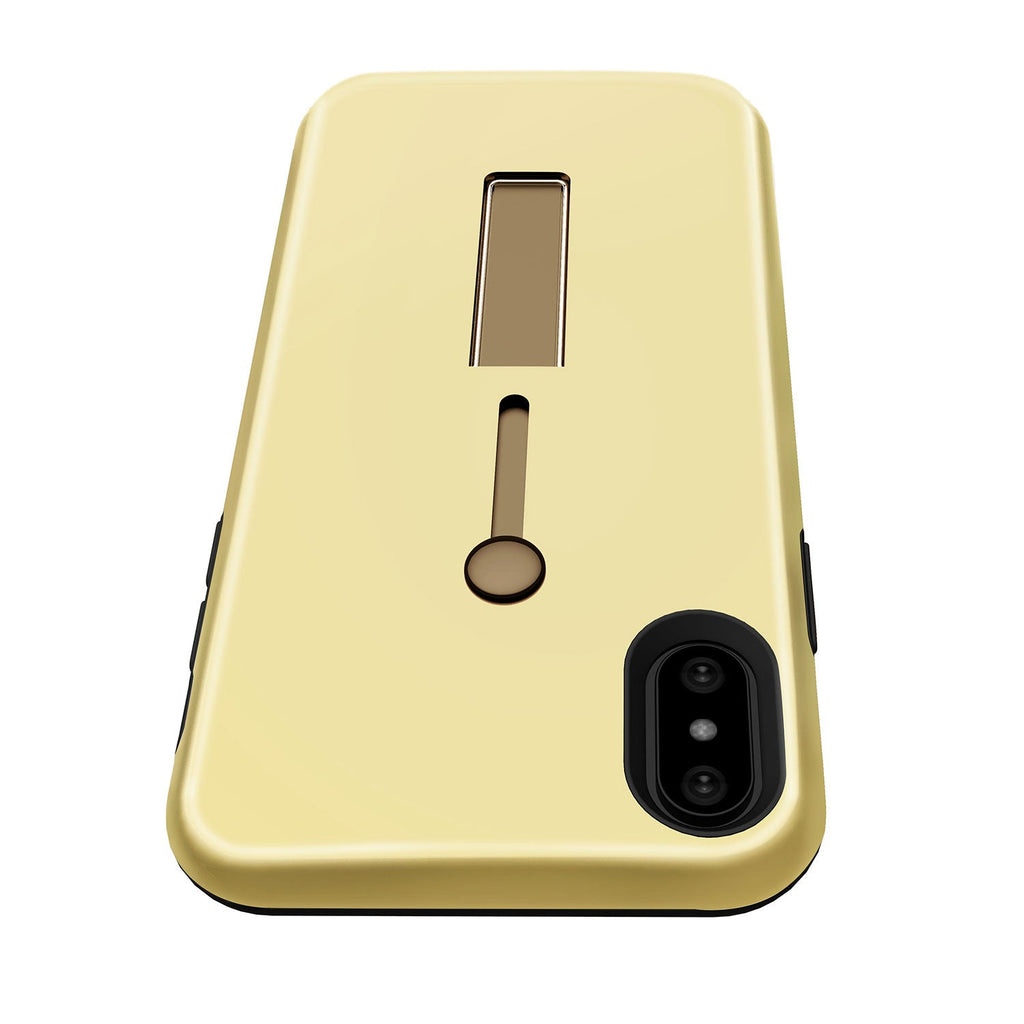 Finger Strap Phone Case for iPhone X Drop-protection Finger Ring Rugged Phone Case with Kickstand Dual Layer Case
