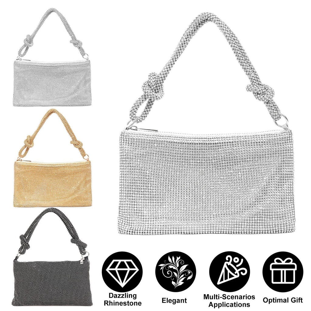 Women Glitter Evening Bags Shiny Rhinestone Lady Handbag Purses for Parties Wedding Cocktail