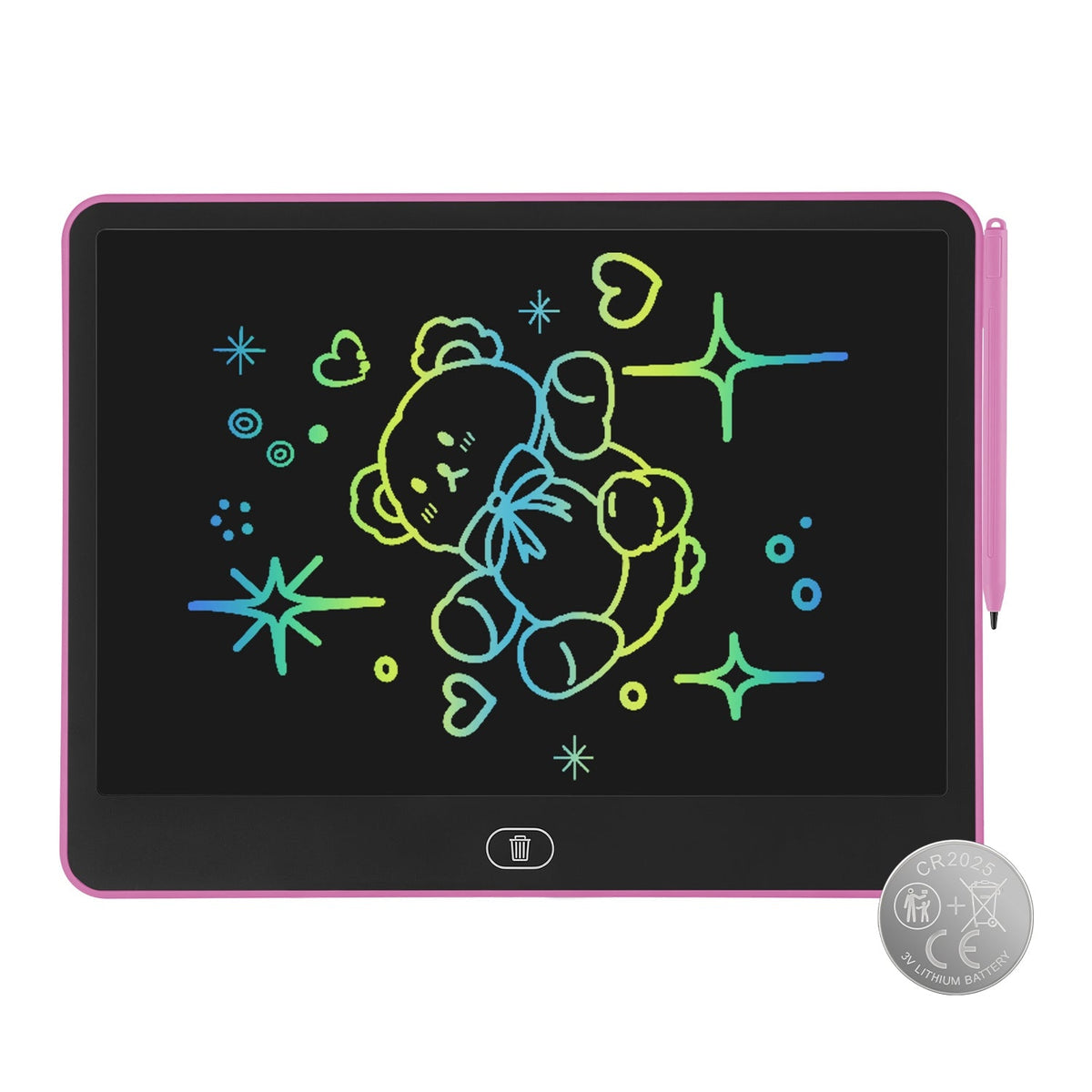 LCD Writing Tablet for Kids with Stylus & Lock Function