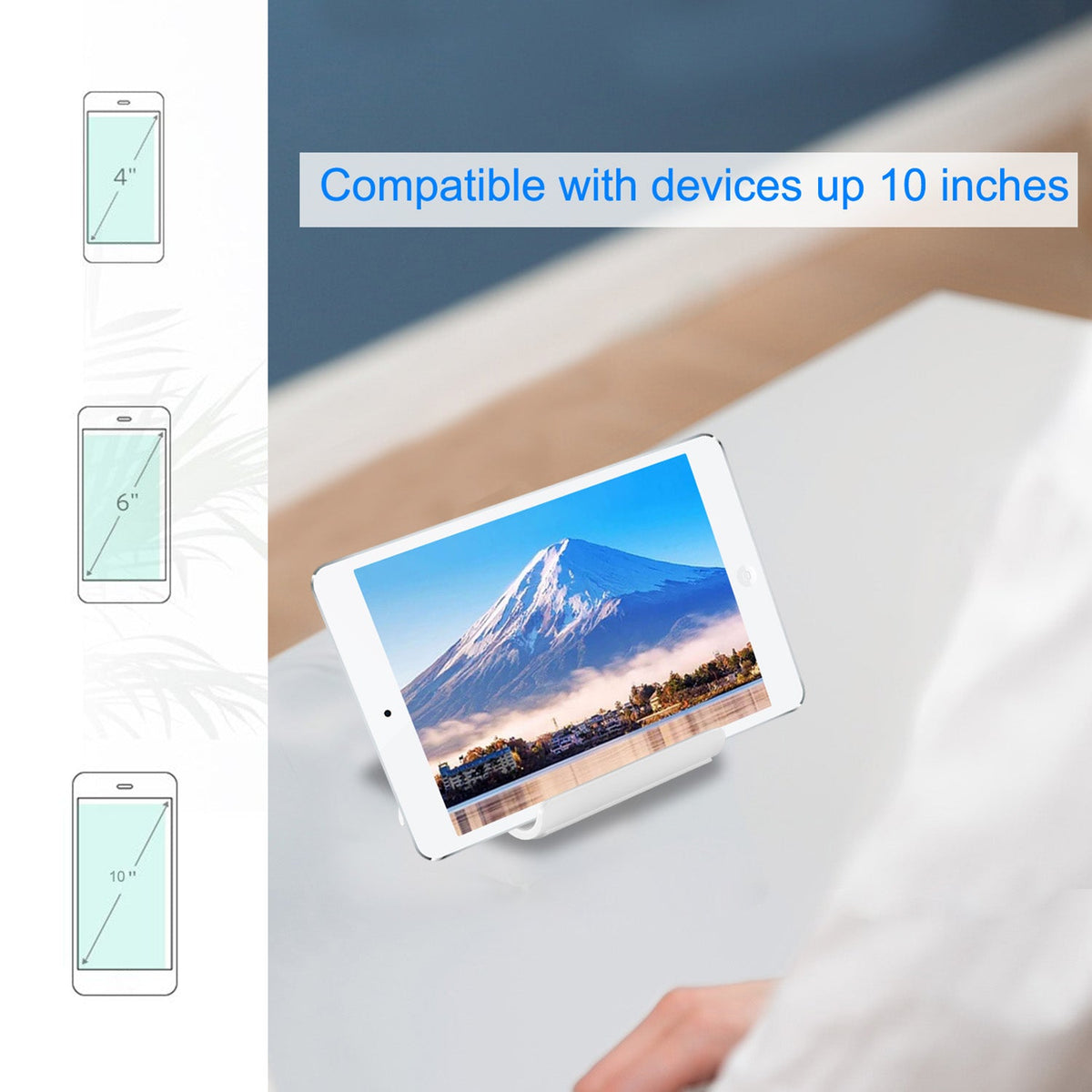 Desktop Phone Stand Tablet Holder 100¡ Adjustable Multi-Angle for Smartphone Pad E-Reader