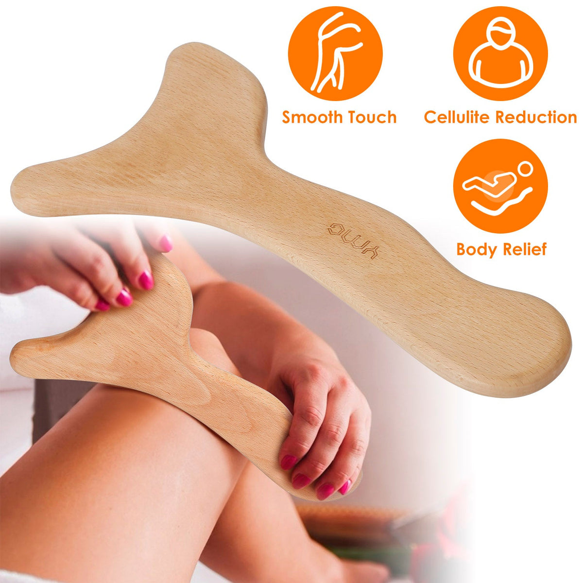 Wood Therapy Massage Tool Lymphatic Drainage Paddle Wooden Scraping Tools Therapy Massager Body Sculpting Tool