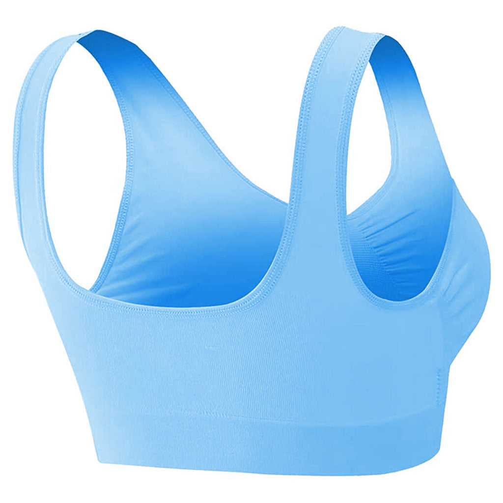 3 Pack Sport Bras For Women Seamless Wire-free Bra Light Support Tank Tops For Fitness Workout Sports Yoga Sleep Wearing