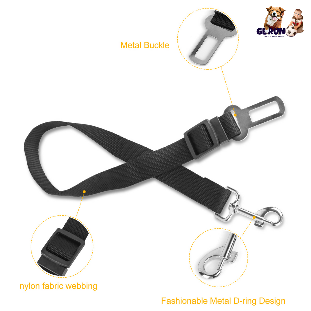 2-Pack Adjustable Pet Car Seat Belts