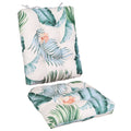 2Pcs Rocking Chair Cushion Upper And Lower Back And Seat Sets with Non-Slip Ties Polyester Fiber Filling Comfortable for Indoor Home Office Car