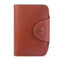 Credit Card Holder Wallet PU Leather Snap Closure Purse Accordion Case with 12 Pcs Card Slots