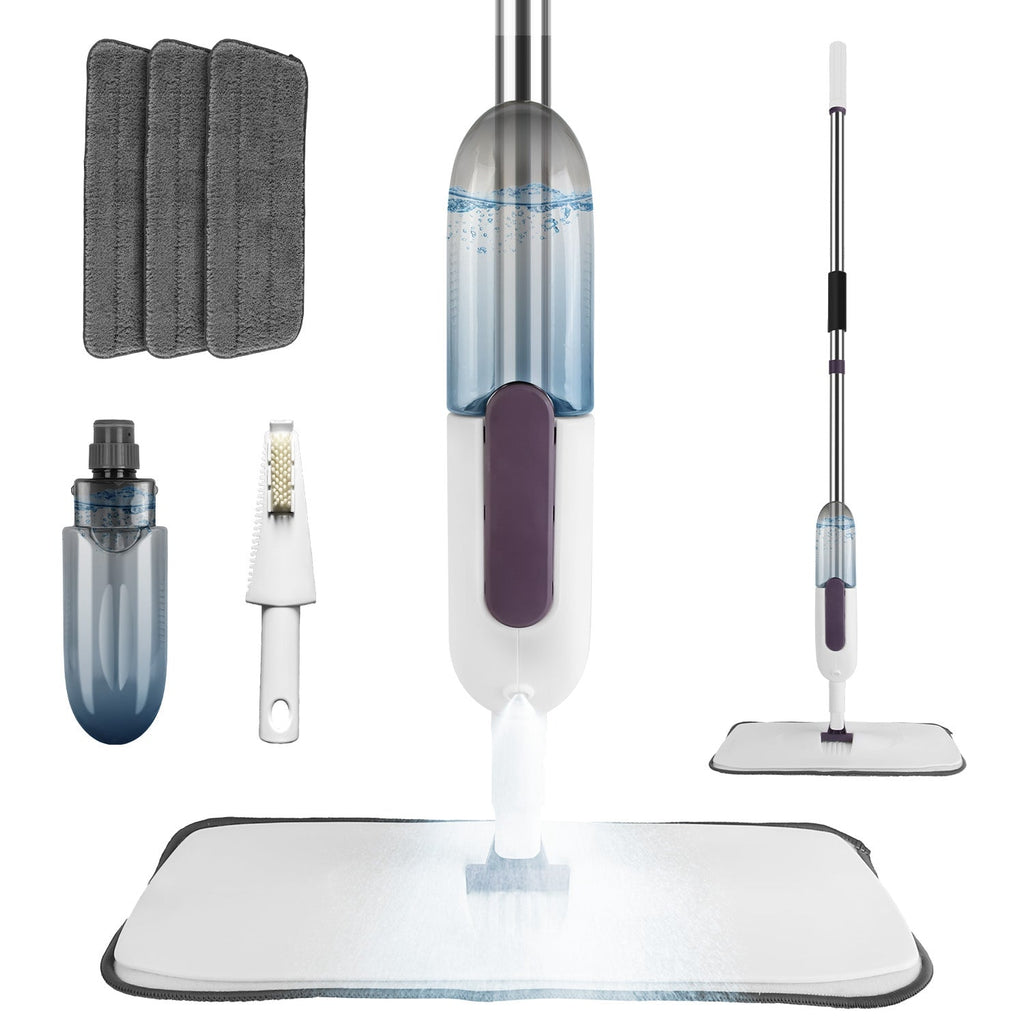 Spray Mop With 3 Machine Washable Microfiber Pads 12OZ Refillable Water Bottle Wet Dry Use Microfiber Mop For Hardwood Ceramic Tiles Laminate Floor Cl