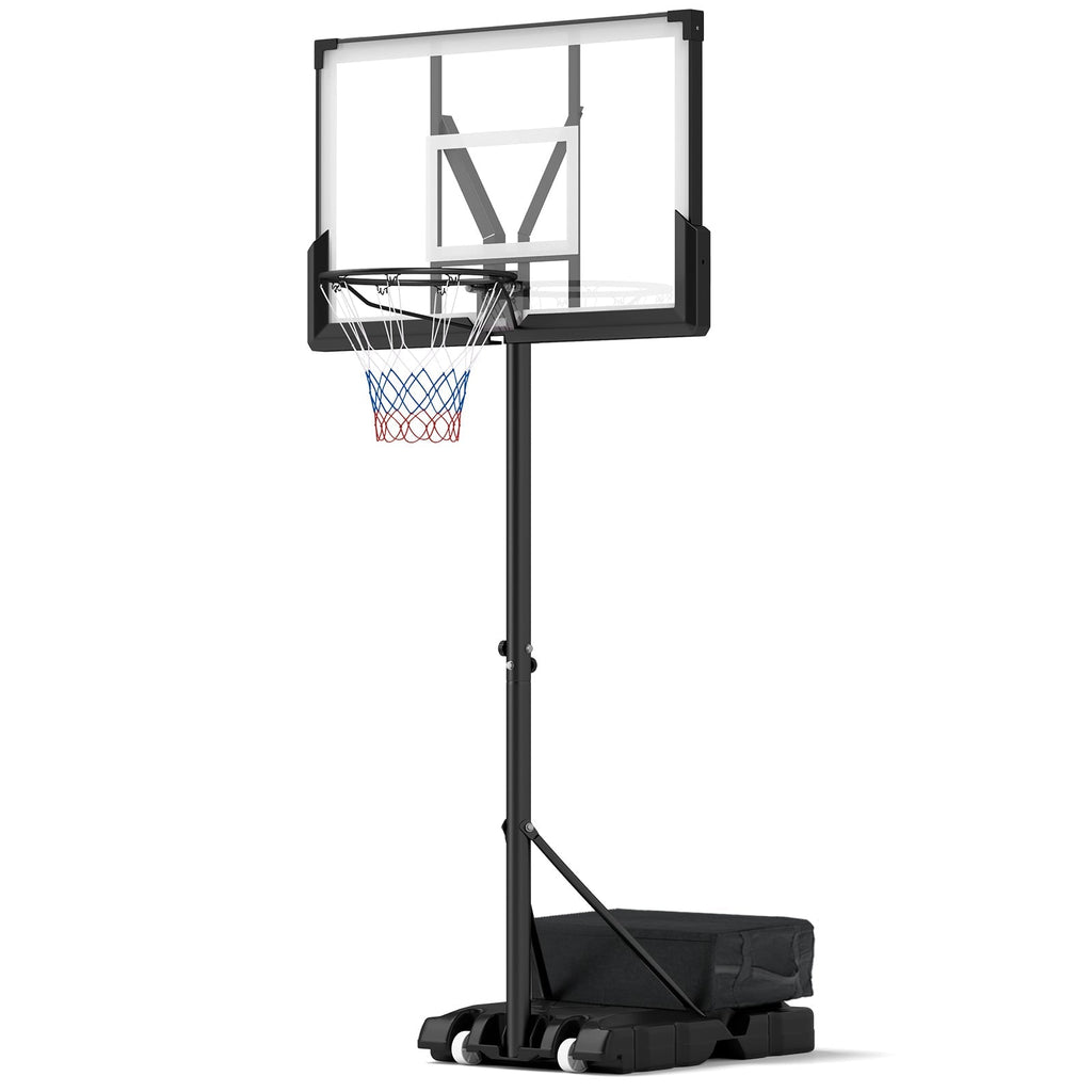 Portable Basketball Hoop Outdoor Basketball Goal System Adjustable for Kids Teens Adults