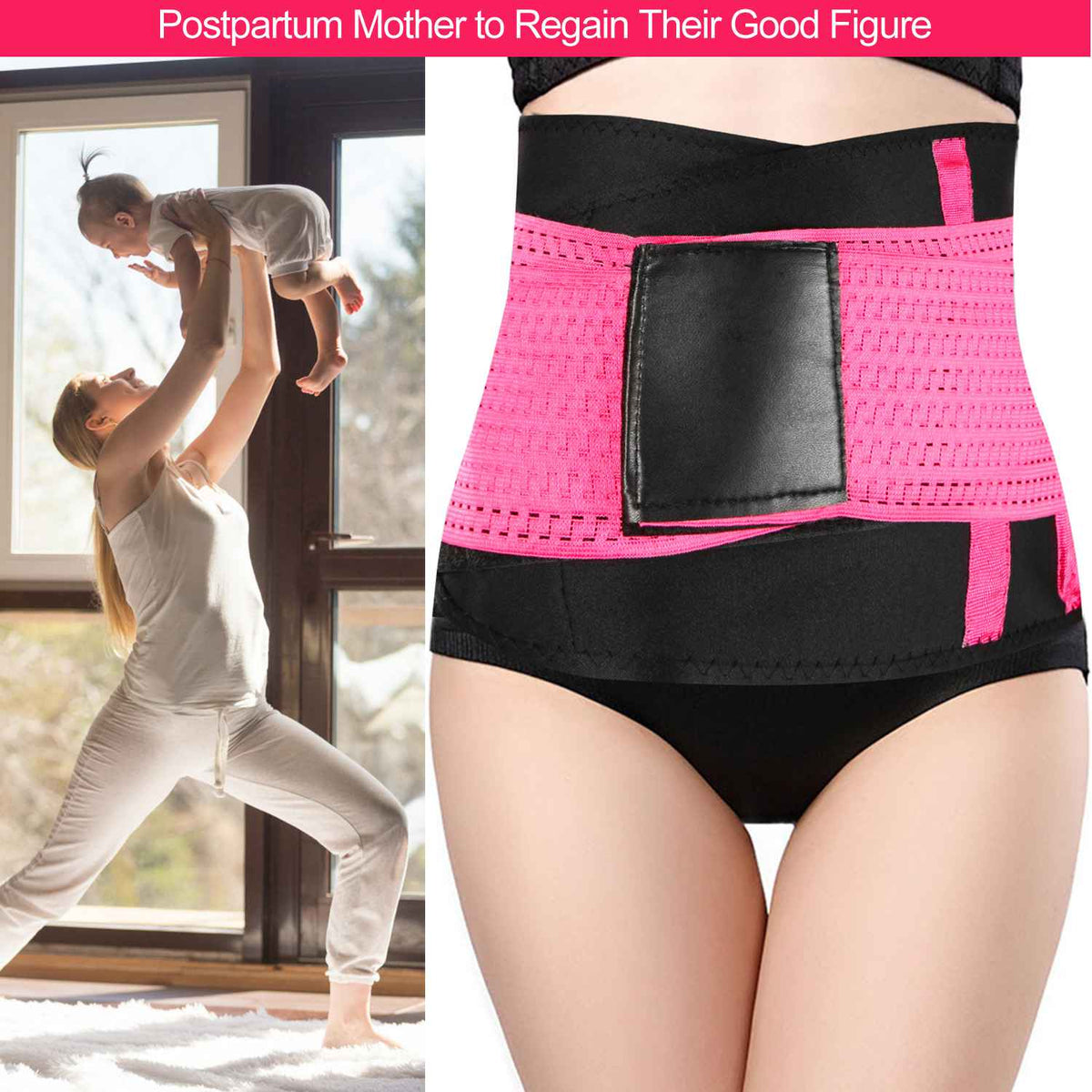 U-Shaped Slimming Waist Belt Body Abdominal Shapewear Sport Tummy Cincher Bands Office Ladies Postpartum Mothers