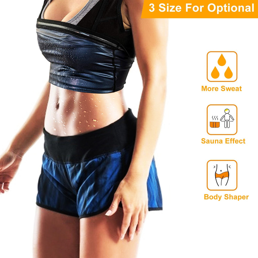 Women Sweat Vest Waist Trainer Shaper Heat Trapping Pullover Sweat Gym Vest Slimmer Sauna suits Sweat Body Shaper Vest