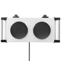 2000W Electric Dual Burner Portable Coil Heating Hot Plate Stove Countertop RV Hotplate with 5 Temperature Adjustments Portable Handles