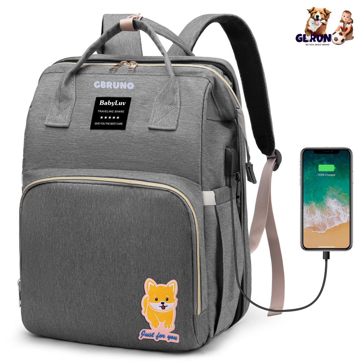 GBruno Multifunctional Diaper Bag