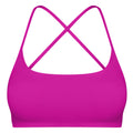 Women Cross Back Sport Bras Padded StrappyÊCrop Open Back Low Impact Bras SexyÊFitnessÊTank Tops with Removable Pads Thin Straps for Gym Yoga Workout