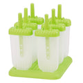 6Pcs Popsicle Molds Reusable Ice Cream DIY Ice Pop Maker Ice Bar Maker Plastic Popsicle Mold For Homemade Iced Snacks