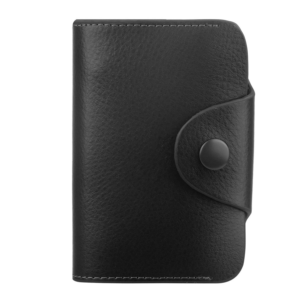Credit Card Holder Wallet PU Leather Snap Closure Purse Accordion Case with 12 Pcs Card Slots