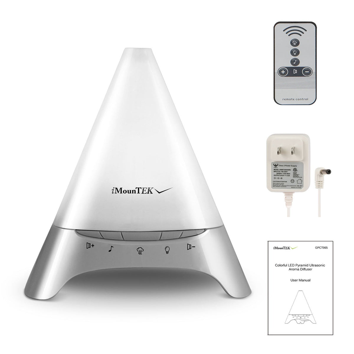 120ml Cool Mist Humidifier Ultrasonic Aroma Essential Oil Diffuser w/Soothing Sounds 7 Color Night Lights Waterless Auto Off for Relaxation and Sleepi