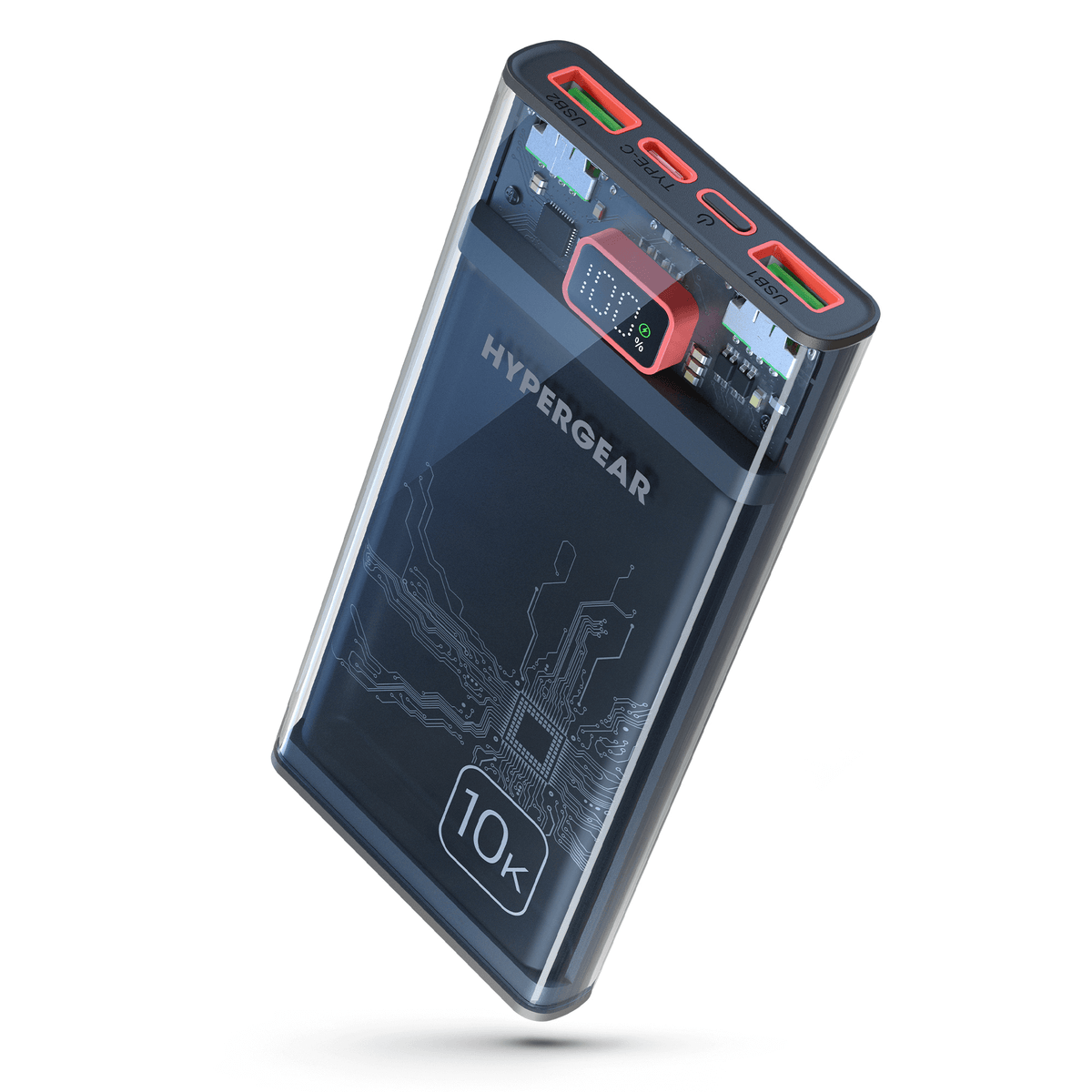 ClearCharge 10000mAh Transparent PD Power Bank