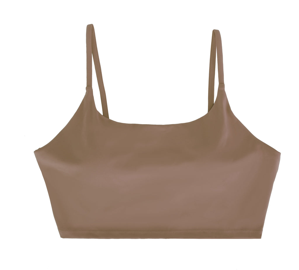 Women Strap Sport Bras Padded StrappyÊCrop Square Neck Low Impact Bras SexyÊFitnessÊTank Tops with Removable Pads Flat Straps for Gym Yoga Workout Run