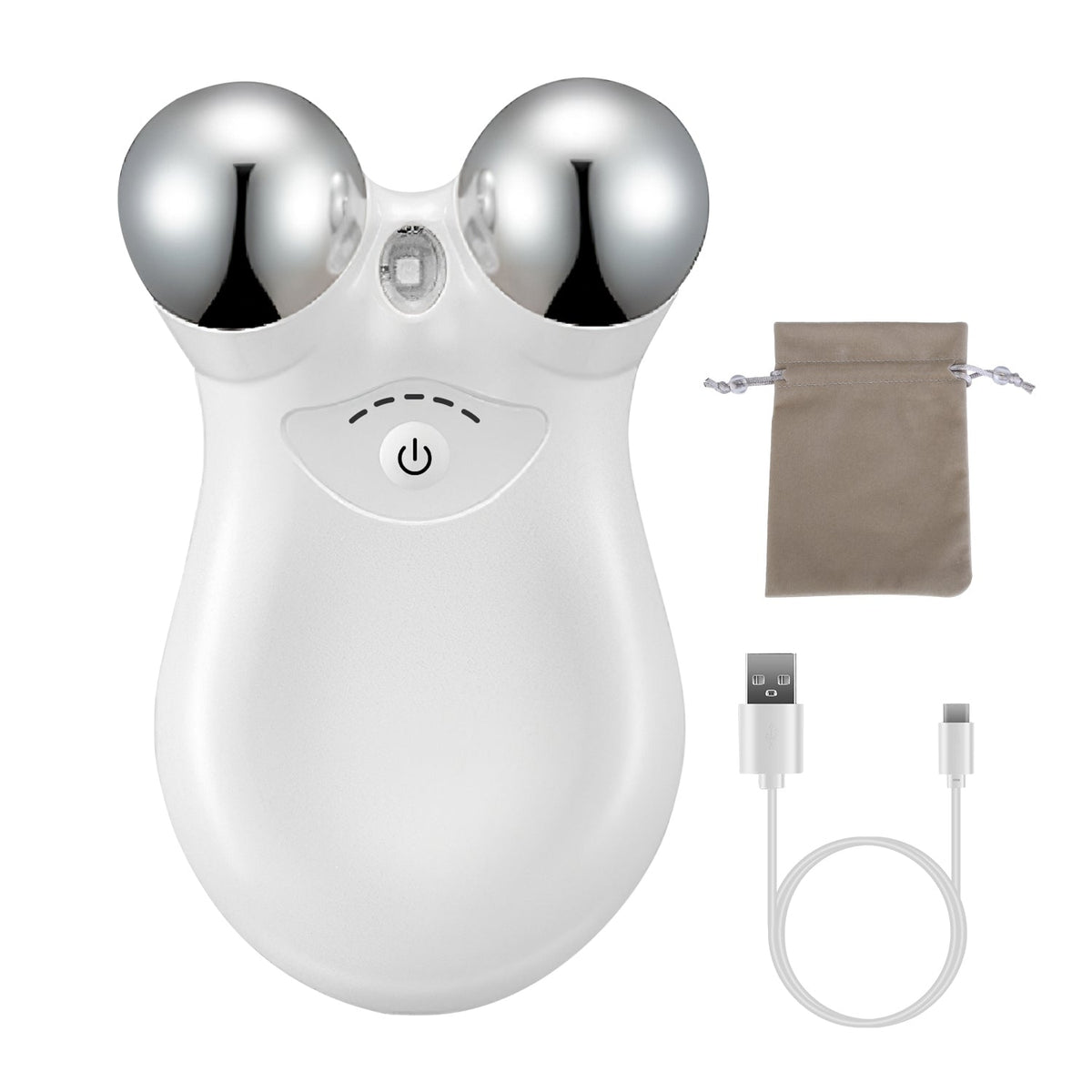 Micro-current Face Massager Rechargeable Face Neck Roller Intelligent Facial Massager with 5 Gears for Skin Tightening Skin Lifting Wrinkle Reducing
