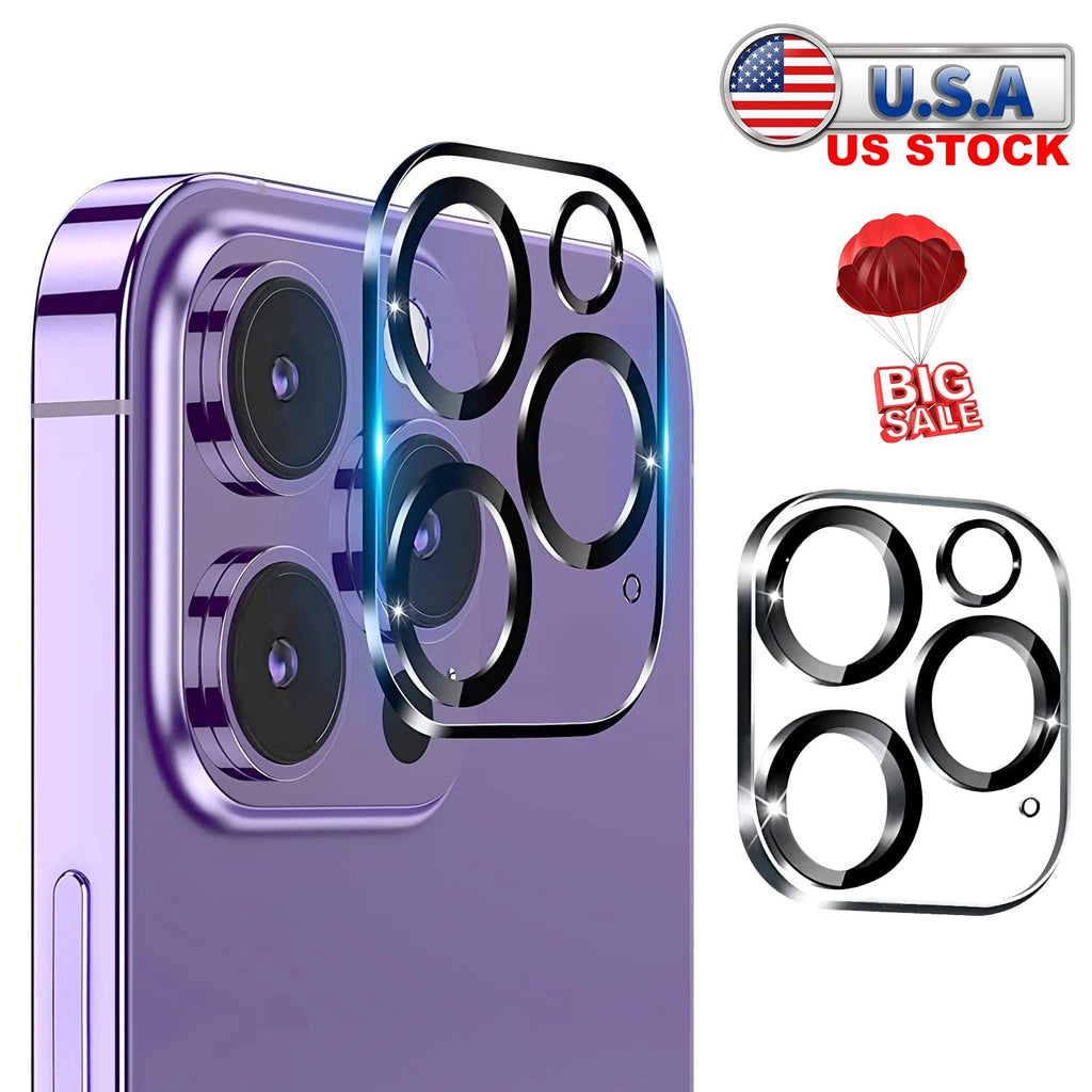 2Packs Ultra HD Camera Lens Protectors 9H Hardness Tempered Glass Camera Lens Protectors Fit for iPhone 14/14Plus/14Pro/14Pro Max/13/13Pro/13Max/12/12