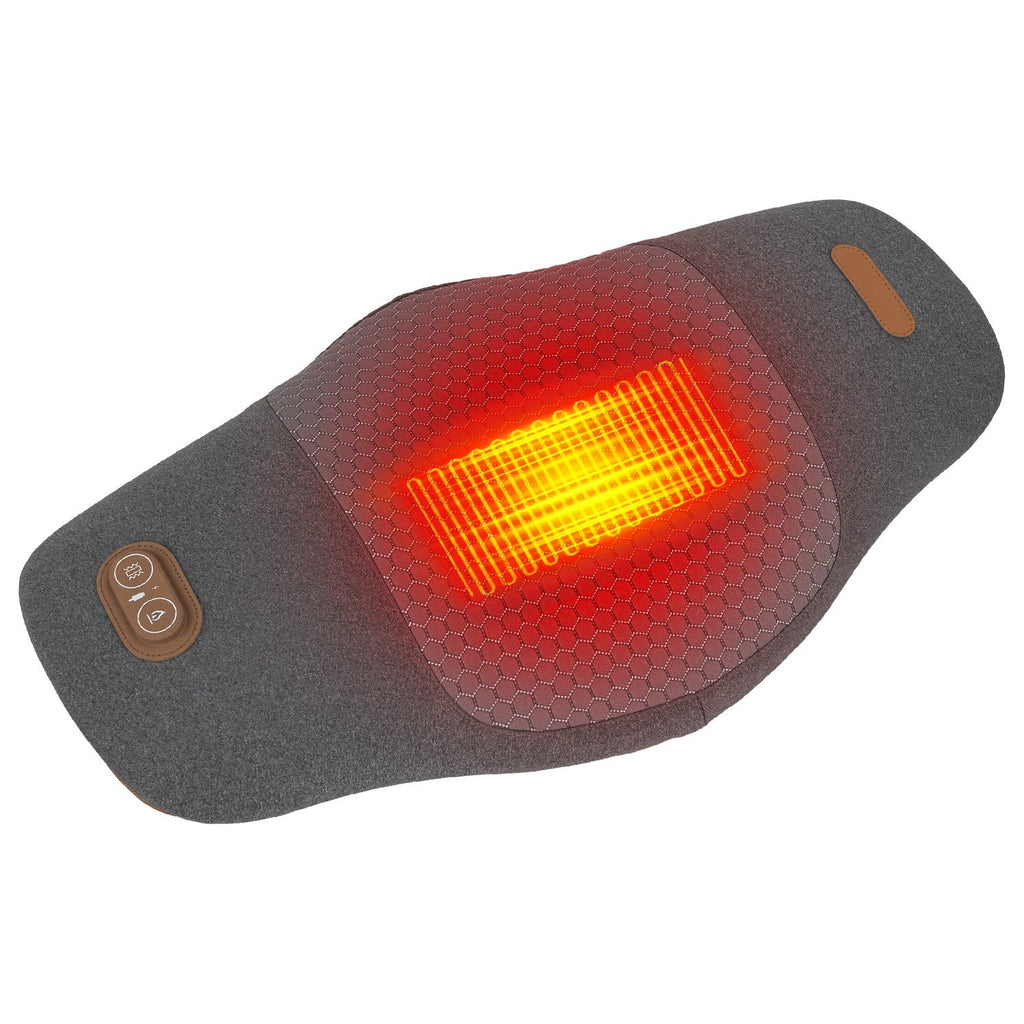 2 In 1 Electric Lumbar Massager Support Pillow Memory Foam Lower Back Massager with Heat Vibration Adapter for Pain Relief