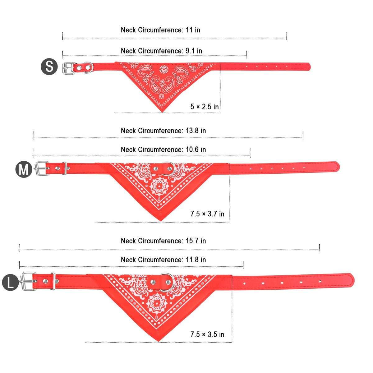 Adjustable Pet Bandana Collar
