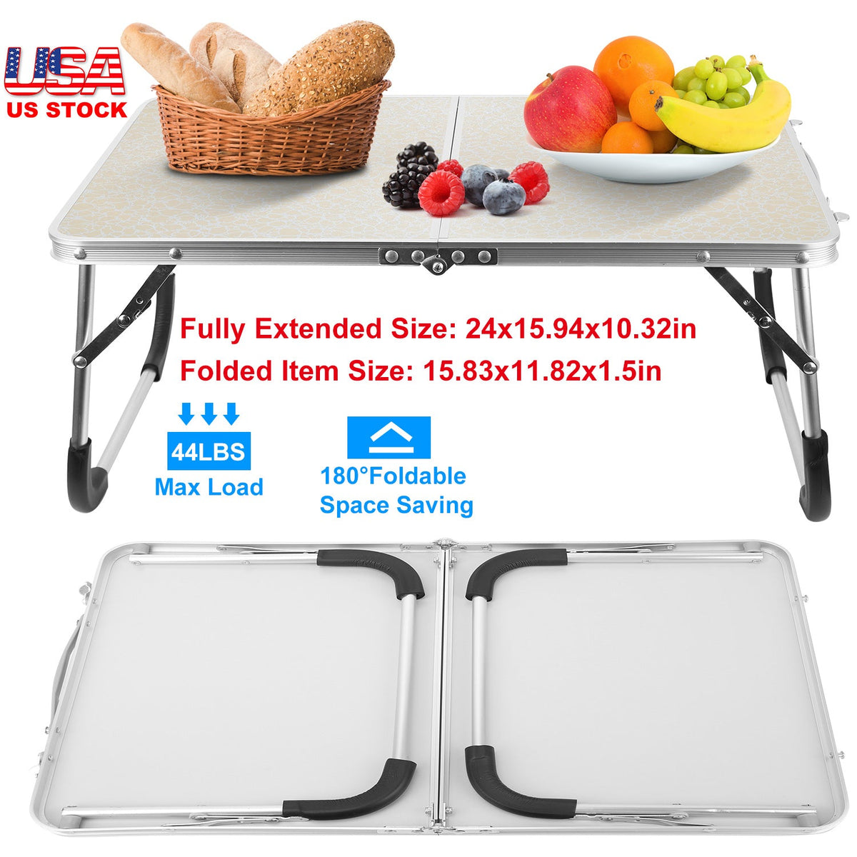 Foldable Laptop Table Notebook Bed Desk Breakfast Reading Writing Lap Tray For Sofa Couch Floor Dormitory