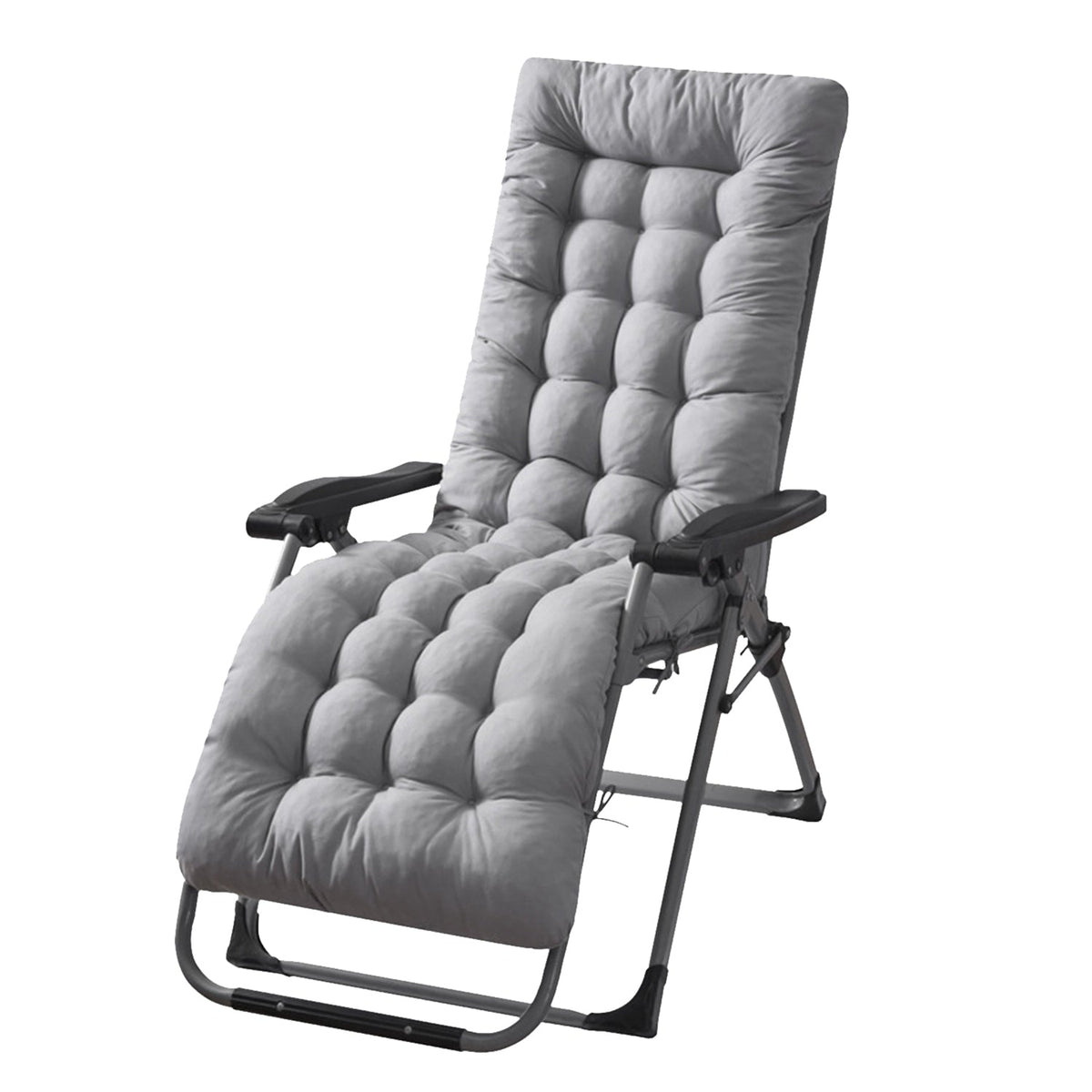 71x22in Chaise Lounger Cushion Recliner Rocking Chair Sofa Mat Deck Chair Cushion